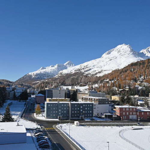 Panoramic 3.5-room flat with direct access to the cross-country ski trail in St. Moritz-Bad
