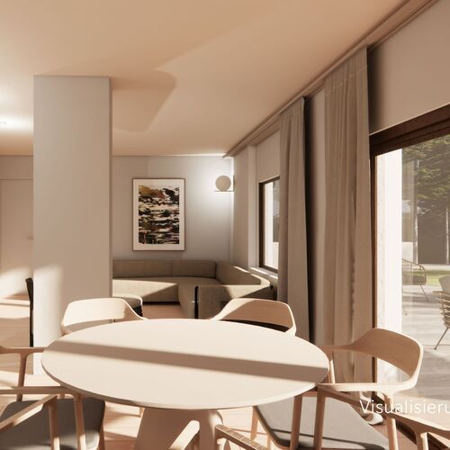Ideal gelegene 3-Zimmerwohnung im Rohbau