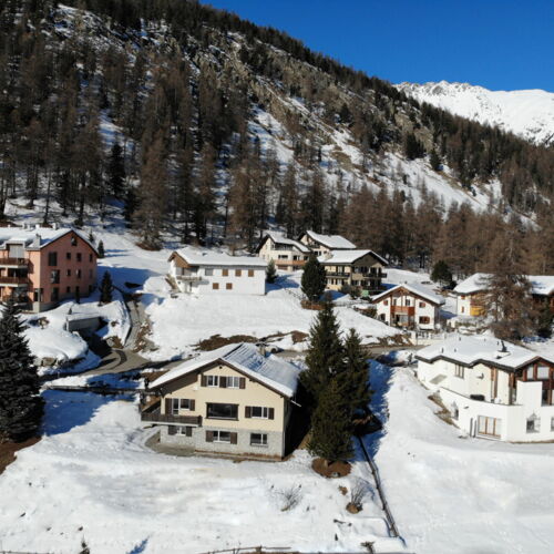 Einfamilienhaus mit atemberaubender Panoramaaussicht in Samedan